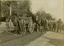 Electric tram line construction in Cotham Road, Kew
