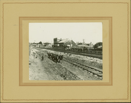 Regrading the Camberwell Railway Line near Burke Road