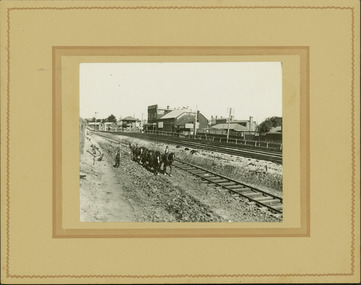 Regrading the Camberwell Railway Line near Burke Road