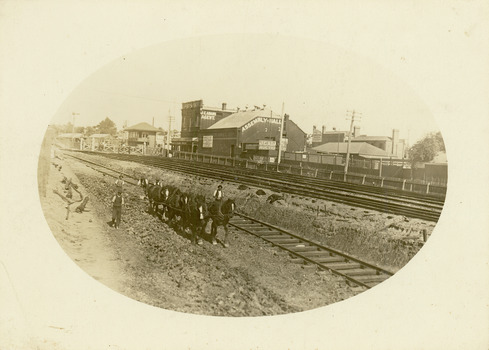 Regrading the Camberwell Railway Line near Burke Road