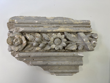 Architectural Moulding: Fragment of plaster and cement cornice from Southesk [Ordsall]