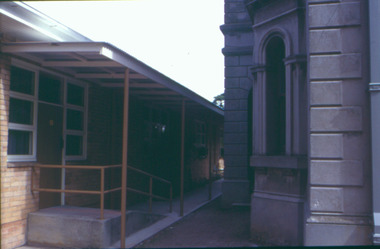 Hospital wing and Villa Alba entrance porch