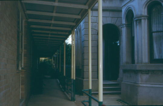 Hospital wing and Villa Alba entrance porch