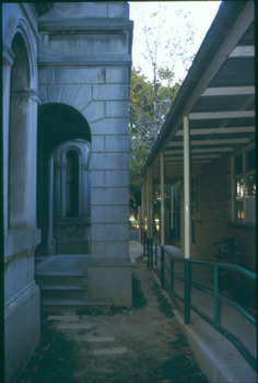 Hospital wing and Villa Alba portico