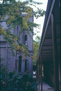 Hospital wing and Villa Alba's south-facing facade