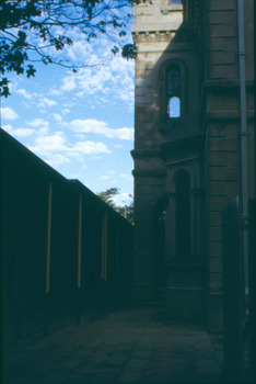 Hospital wing and Villa Alba's south-facing facade