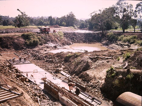 Construction of the Eastern Freeway (F19)