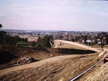 Photograph - Construction of the F19 [Eastern Freeway], Ron Setford, May 1973
