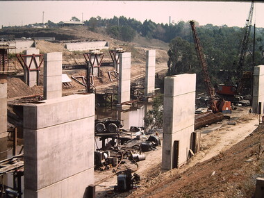 Photograph - Construction of the F19 [Eastern Freeway], Ron Setford, May 1976