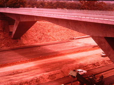 Photograph - Construction of the F19 [Eastern Freeway], Ron Setford, February 1975