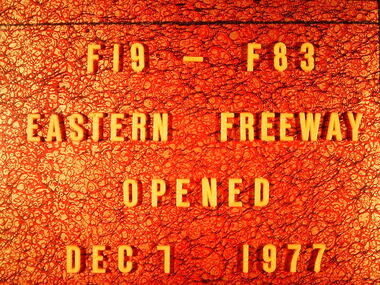 Photograph - Construction of the F19 [Eastern Freeway], Ron Setford