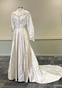 Clothing - Satin Wedding Dress, 1952