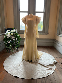 Clothing - Chiffon Velvet Wedding Dress, 1934