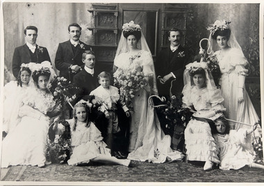 Photograph - Wedding party, 1906