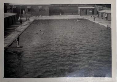 Photograph - Diving at the Kew Baths, c.1930