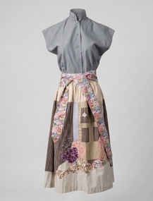 Clothing - Women’s Blouse and Scenic Patchwork Skirt Ensemble, Prue Acton, 1971–1975