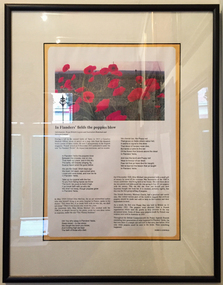 Poster - Print of Poem, In Flanders Field the poppies blow