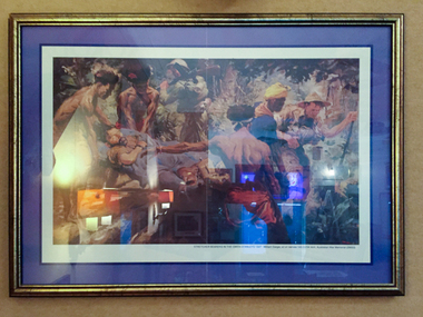Print, Stretcher Bearers in the Owen Stanleys