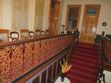 Photograph, Entrance stairwell at the Old Colonists' Club, Ballarat