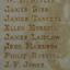 Carved list of names in marble