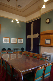 Photograph, Old Colonists' Association Meeting Room with Replica Eureka Flag, 2015, 09/05/2017