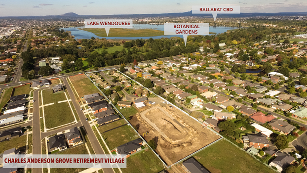 Aerual view of the Old Colonists' Assocition Retirement Village