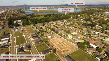 Aerual view of the Old Colonists' Assocition Retirement Village