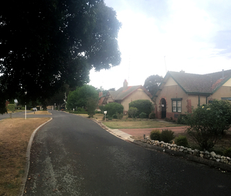 Photograph - Colour, Clare Gervasoni, Old COlonists' Association Cottages at Charles Anderson Grove, Ballarat, 2015, 07/12/2015