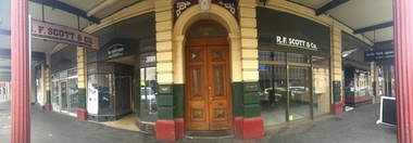 Photograph - Photograph - Colour, Clare Gervasoni, Ballarat Old Colonists' Hall and Shops, 2017, 2017
