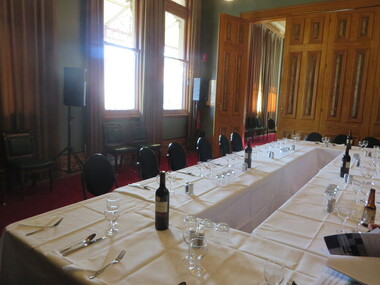 Photograph - Colour, Lisa Gervasoni, All In Readiness for the President's Dinner at the Old Colonists' Hall, Ballarat, 2016, 10/11/2016