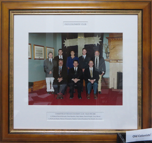 Photograph - Colour, Committee of the Old Colonists' Club, 1999-2000, 1999-2000