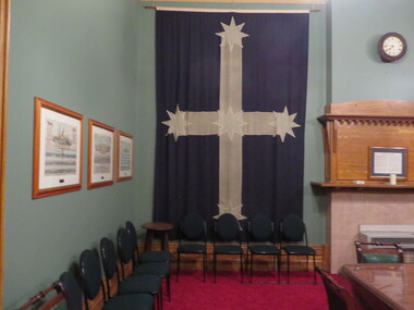 Flag, Stephen Carter, Old Colonists' Association of Ballarat Eureka Flag Facsimile, 1964