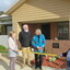 Cutting a ribbon