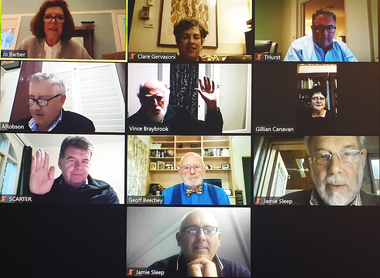 Photograph - Image, Zoom Council Meeting of the Old Colonists'Association of Ballarat due to Covid19 Lock Down, 2020
