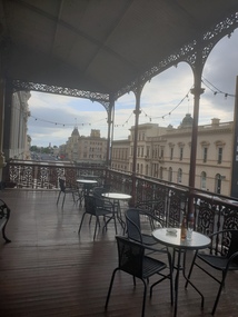 Photograph, Clare Gervasoni, View from the Balcony of the Ballarat Old Colonists' Hall Looking South, 2017, 23/03/2017