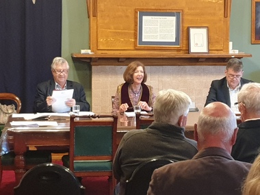 Jo Barber Conducts her last Meeting of the Old Colonists' Association of Ballarat Inc.