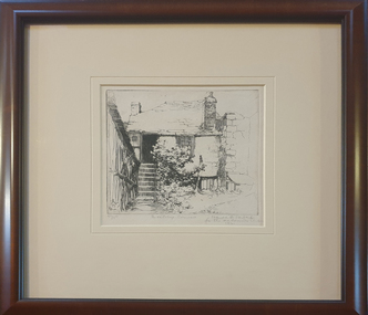 Work on paper, Harold Herbert, 'An Old Cottage Cornwall' by Harold Herbert, c1923