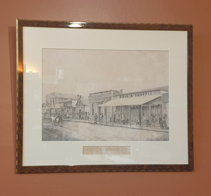 Work on paper, Francois Cogne, Part of Main Road 1859