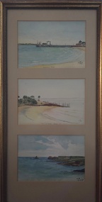 Painting, Scenes of Cowes, Phillip Island, 1944, 1944