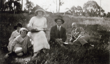 Photograph, Visitors Picnicking in the Vicinity of Mountjoy c1920, c1920