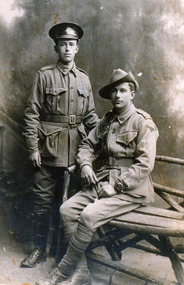 Photograph, A.I.F photograph of Frederick Jeeves and Hubert Jeeves