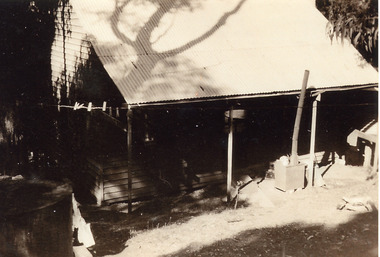 Photograph, Pegs on clothesline at Robinson Property in Scenic Cres, Kalorama, c1930