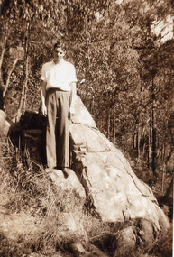 Photograph, Laurie at The Rock on William Street Kalorama, April 1941, 1941