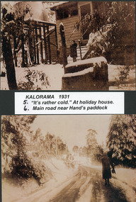 Photograph, Snow Scenes at Kalorama 5 & 6, c1931