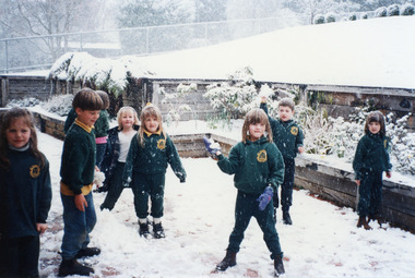 Photograph, Snow at Mt Dandenong Primary School 1995, 1995