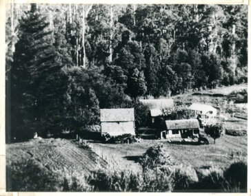 Photograph, Isaac Jeeves First Home On Running Creek 1917, 1917