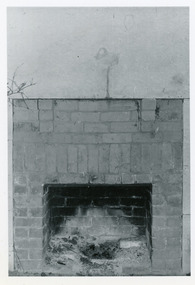 Photograph, Open Fire Place in Worker's Cottage, 1972