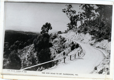 Photograph, The New Road to Mt. Dandenong, Vic
