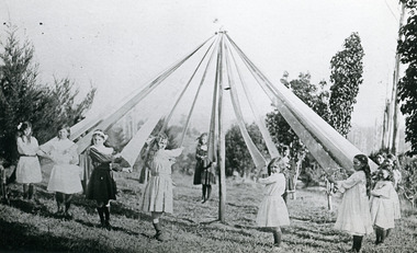 Photograph, Maypole Dance at Olinda, c1911