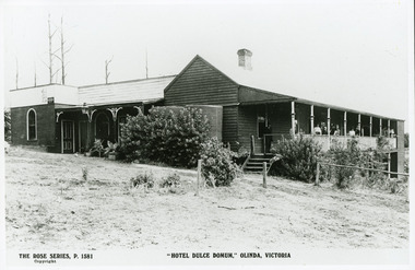 Photograph, "Hotel Dulce Domum," Olinda, Victoria